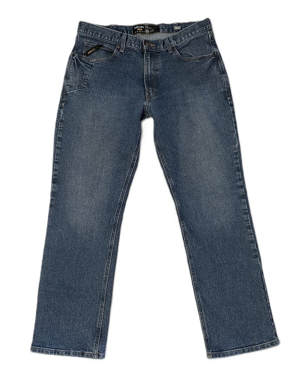 Ariat Rebar M4 Jeans Mens 36x34 Blue Relaxed Bootcut Construction Workwear